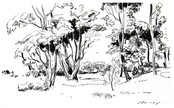 Chistyakov Yuri. Illustrations for the novel �White Nights� by Fyodor Dostoyevsky- 19/75