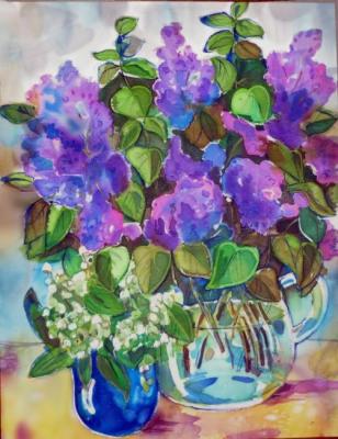 Lilacs and lilies of the valley ( ). Ripa Elena
