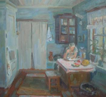 Картина «Интерьер с печью»