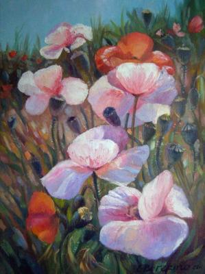 Pink poppies. Berezina Elena