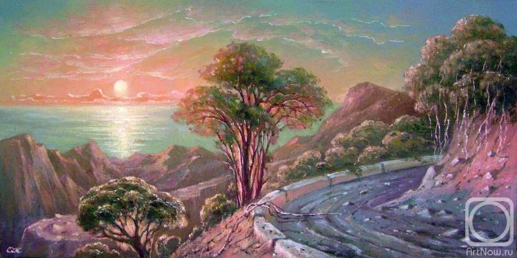 Kulagin Oleg. Sunset in the mountains