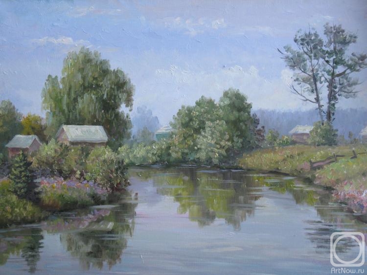 Bakaeva Yulia. Village pond. old Sindrovo