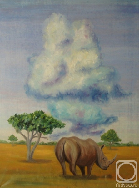 Lukaneva Larissa. A Rhino and a Cloud