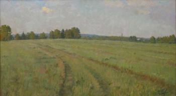Mowed field. Palekh. Platov Evgeniy