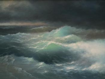 Among the waves. I.K.Aivazovsky (copy). Koval Vladimir