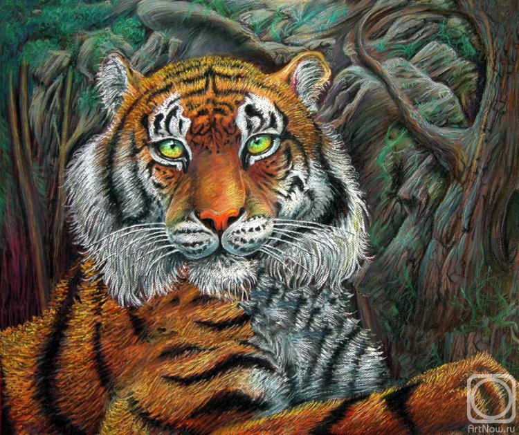 Dementiev Alexandr. Tiger's portrait
