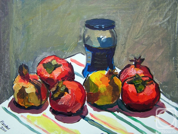 Huseynov Emin. Pomegranates and persimmons