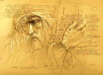 Moses with tablets (). Krasavin-Belopolskiy Yury