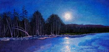 Moon and woods. Dementiev Alexandr
