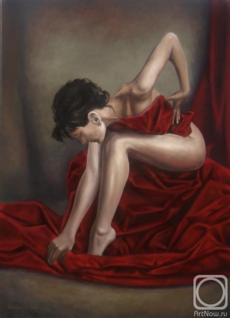 Kreneva Ekaterina. The girl with the red cloth