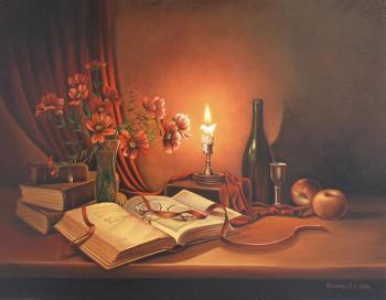 Still life with a candle. Kreneva Ekaterina