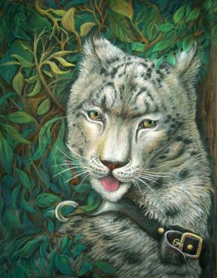 Gulia the cute snow leopard. Dementiev Alexandr