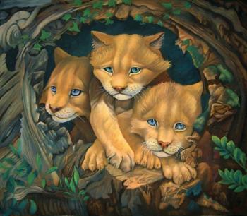 Cougar cubs. Dementiev Alexandr