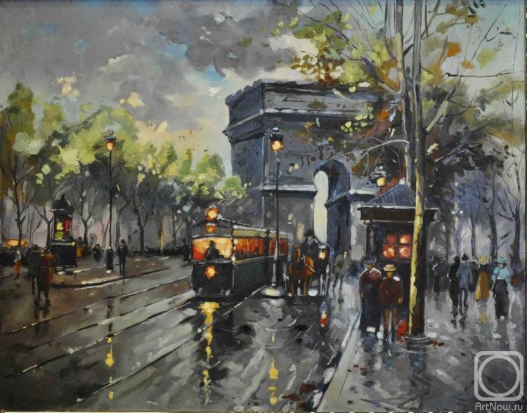 Komarovskaya Yelena. Paris, Arc de Triomphe (based on)