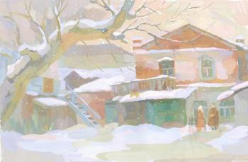 Картина «Зима пришла. Эскиз»