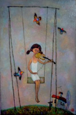 Ballad of a little house and a girl on a swing. Yanin Alexander