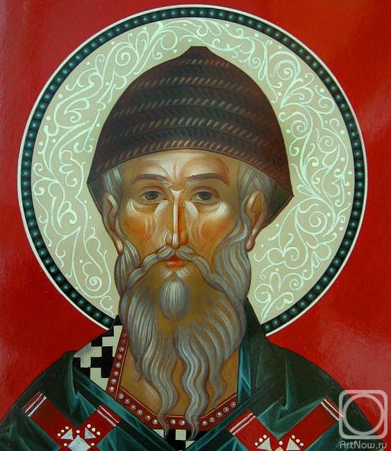 Kutkovoy Victor. Saint Spyridon, Bishop of Trimifunt (fragment)