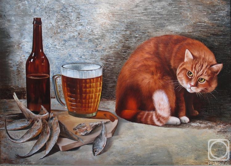 Kalachikhina Galina. Cat & Beer