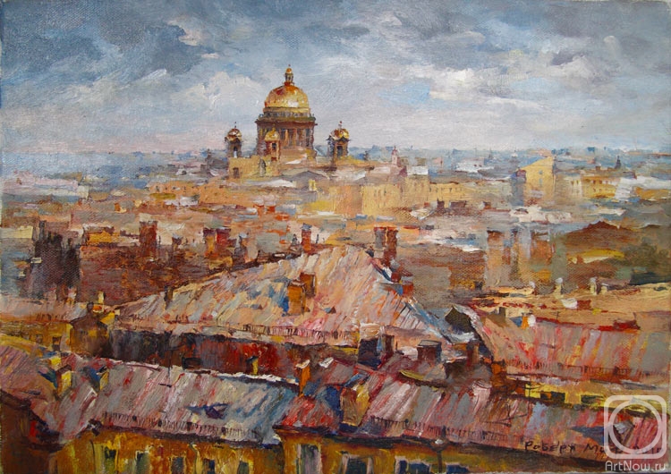 Mif Robert. Red roofs of St. Petersburg