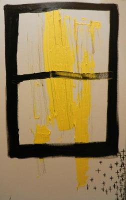 Yellow and crosses. Perez Ruslan