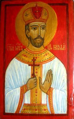 Icon "Holy Passion-Bearer Tsar Nicholas". Chugunova Elena