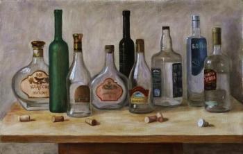 Still life with bottles. Gayduk Irina