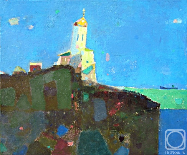Karnachev Vladimir. Landscape with Church