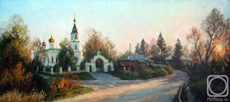 Fedorenkov Yury. Evening Bells. Church of the Kazan Mother of God in the Kazan village