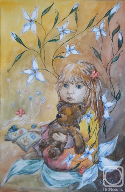 Ushakova Maria. Girl with a bear