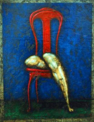 Red chair. Krasavin-Belopolskiy Yury