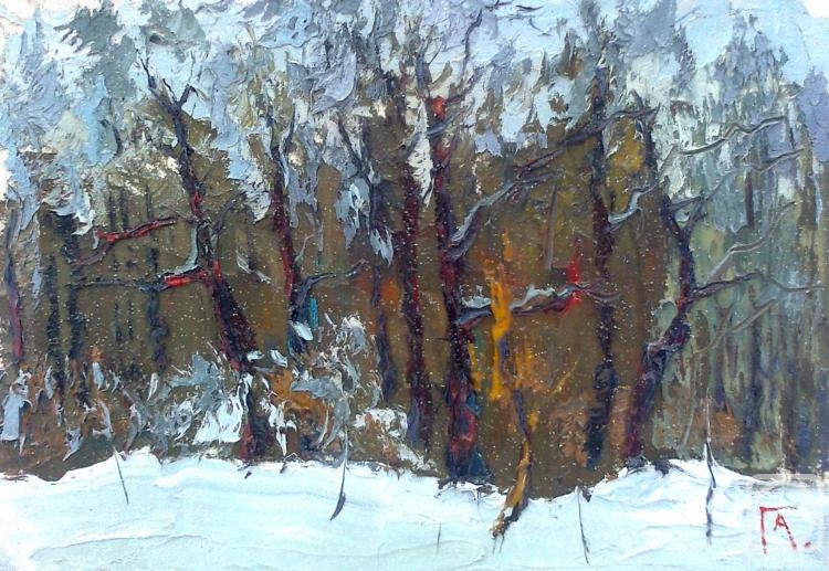 Golovchenko Alexey. Winter Forest (study)