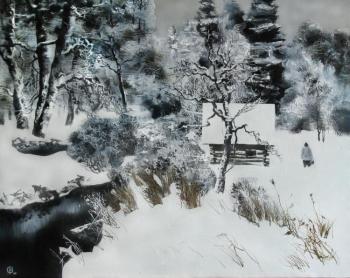 Winter motif. Sauna. Isaev Gennadiy