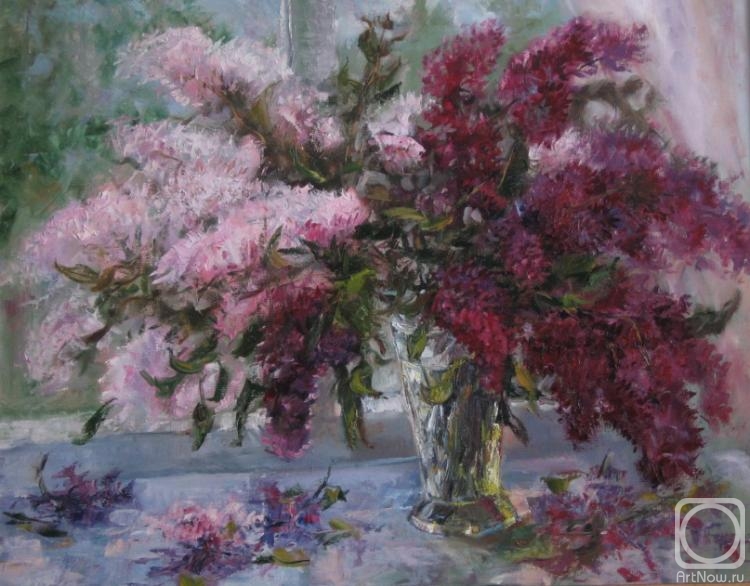 Rodionov Sergey. Lilacs on the windowsill