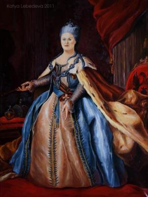 Portrait in the image of Catherine. Lebedeva Ekaterina