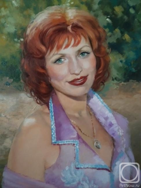 Bekirova Natalia. Portrait of a woman with red hair