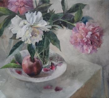 Peonies and pomegranates. Bekirova Natalia