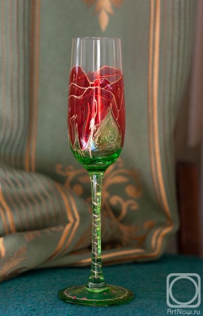 Lebedeva Ekaterina. Glass "Rose"