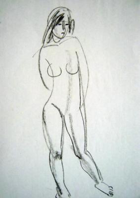 Sketch nude. Sharipov Hamza