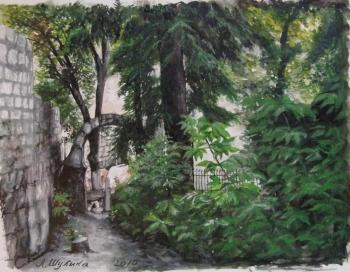 On the path to the monastery