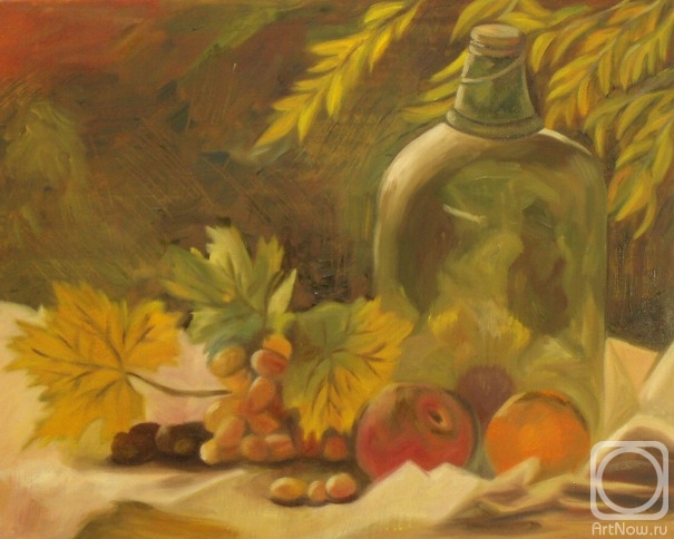 Lukaneva Larissa. 530 (Still life with nuts and fruits)
