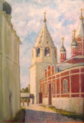 A summer day... Cathedral Square in Kolomna (etude). Gaiderov Michail