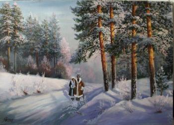 Walk in the winter forest. Yanulevich Henadzi