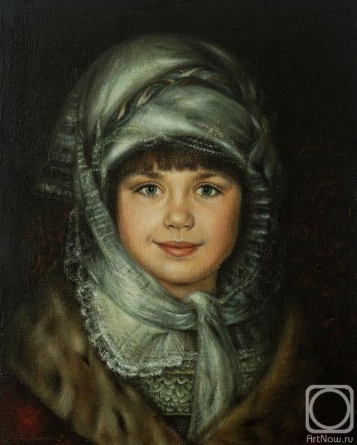 Soboleva Eleonora. Portrait of a Daughter