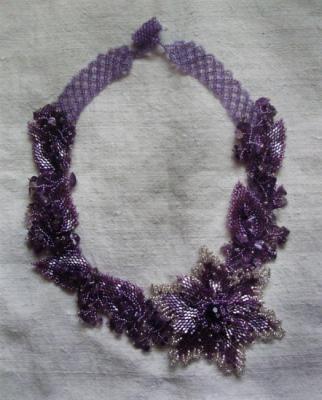 Necklace "Lilac flower"