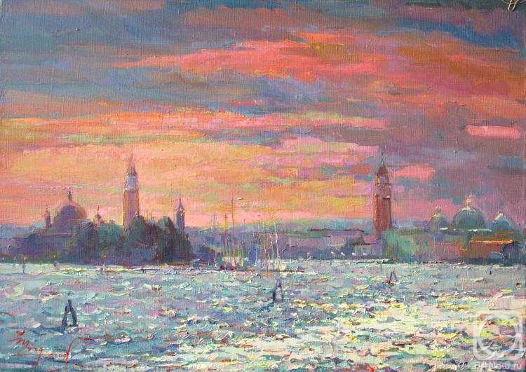 Mirgorod Igor. The Venetian lagoon. Sunset