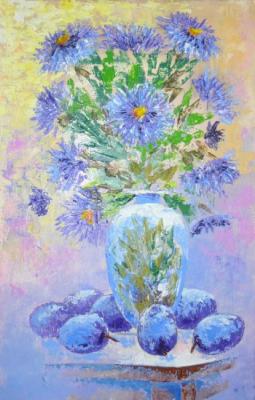 Asters and plums. Naddachin Sergey