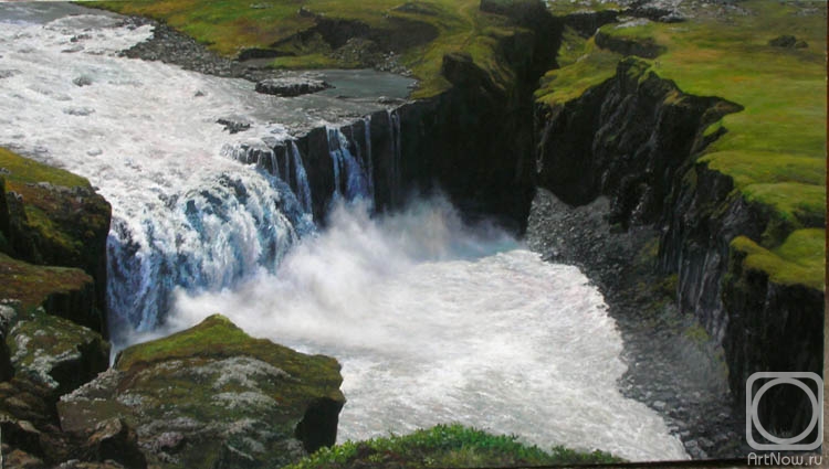Obolsky leonid. Waterfall in Iceland