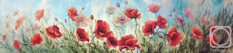 Grokhotova Svetlana. Field of poppies