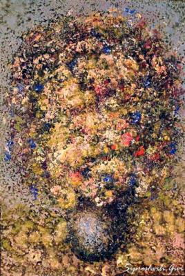 Bouquet with forget-me-nots. Siproshvili Givi