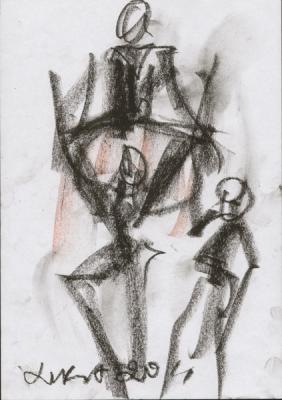 Ballet threesome. Volchek Lika
